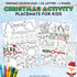 Grab this printable Christmas placemat activity pack fun this holiday season! Keep the kids busy this Christmas with this super fun and festive Christmas Activity Placemat Printable Pack.