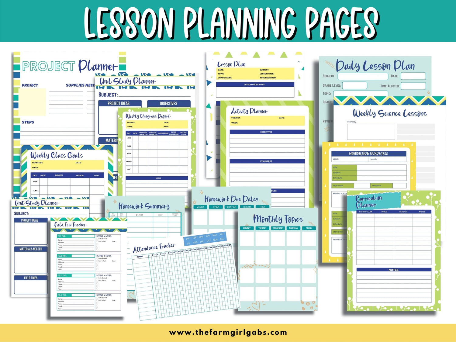 Start your homeschool year ready and organized. This 75-page printable homeschool planner has all the information you need to plan a successful school year for your kids. This Ultimate Homeschool Planner Bundle will help you plan your days, weeks and year and track your success. This printable student planner comes in four sizes. Plan out the entire school year with this easy to use school planner.