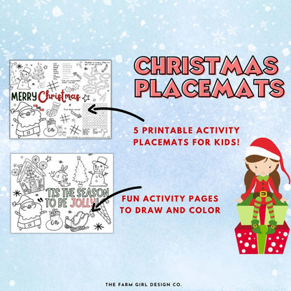Christmas Placemat Activity Pack
