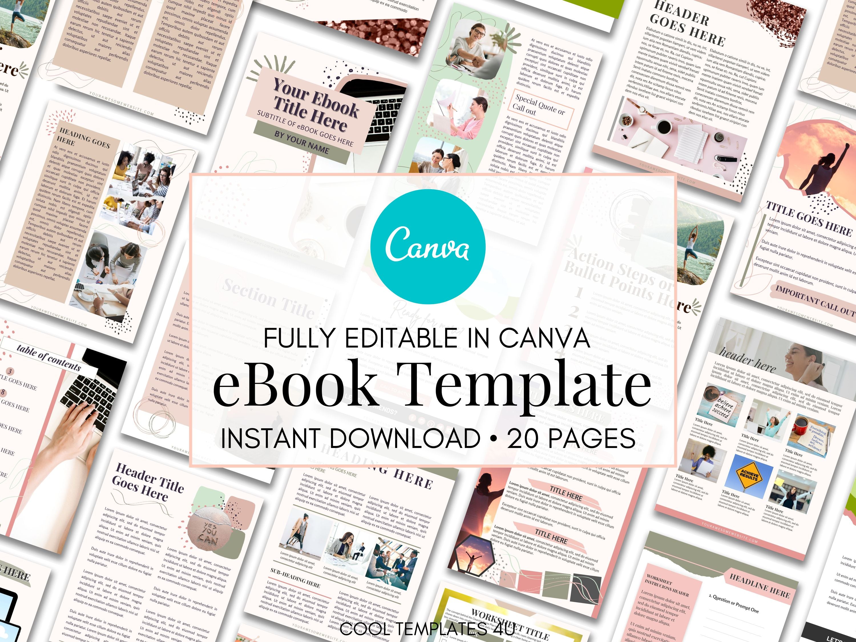 Abstract  Lead Magnet Canva Template Kit