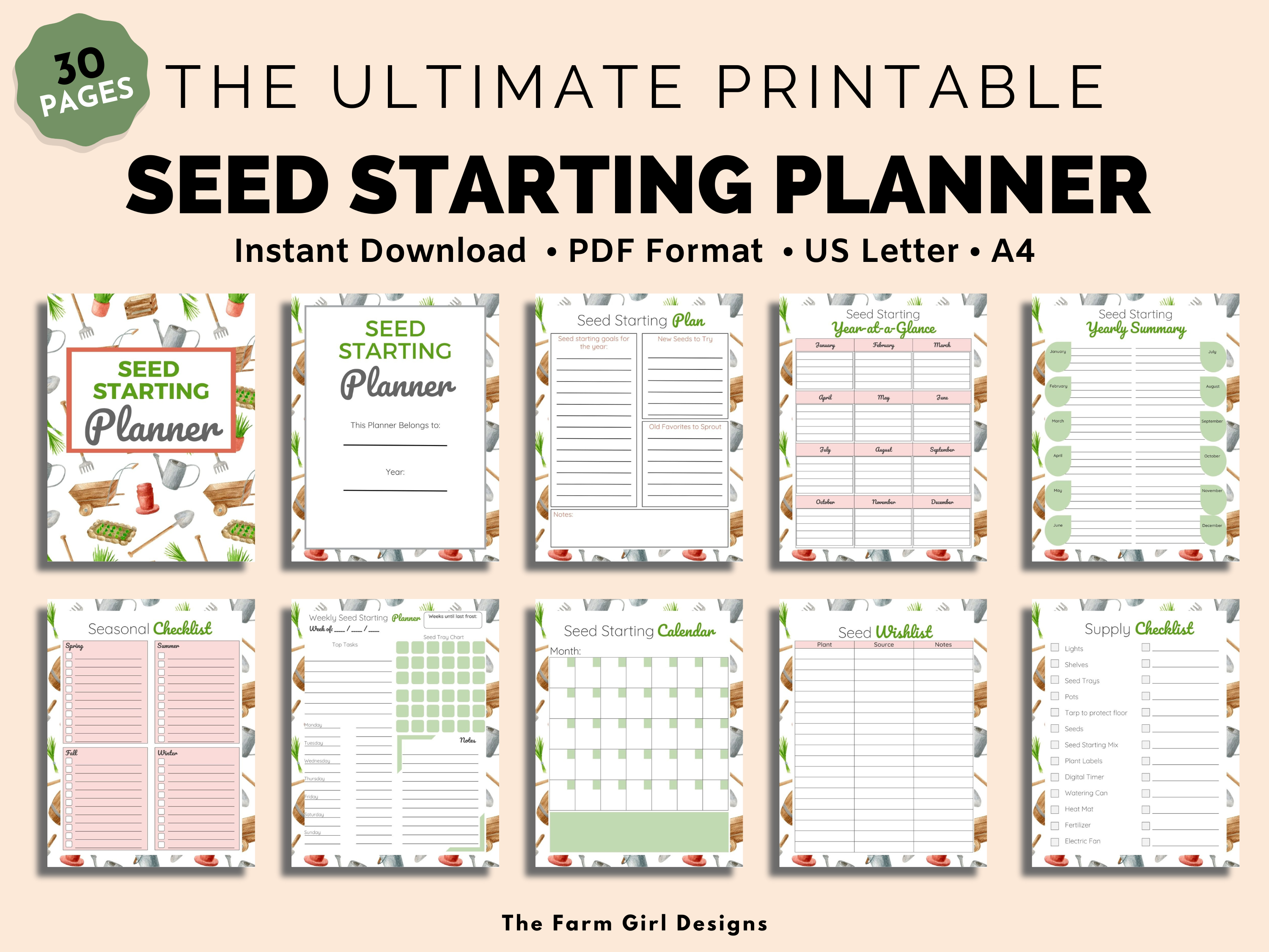 Seed Starting Garden Planner