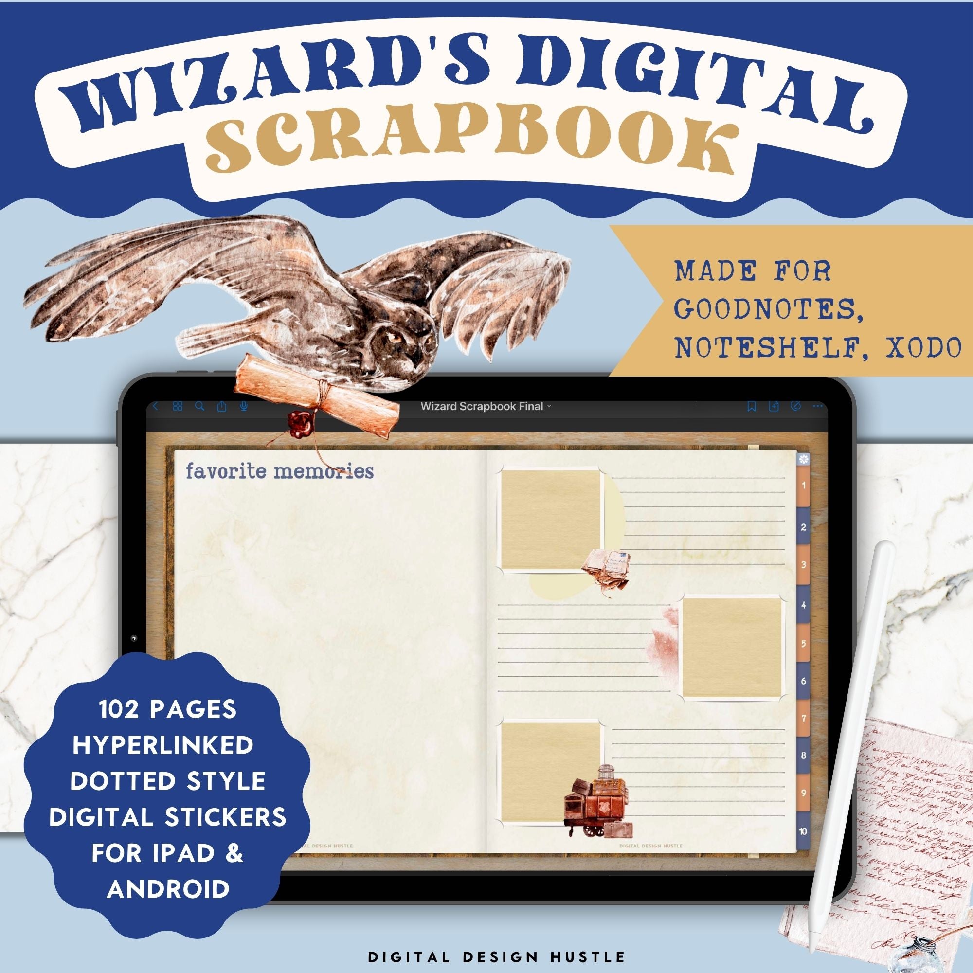 Wizardry digital scrapbooking kit  Harry potter scrapbook, Harry