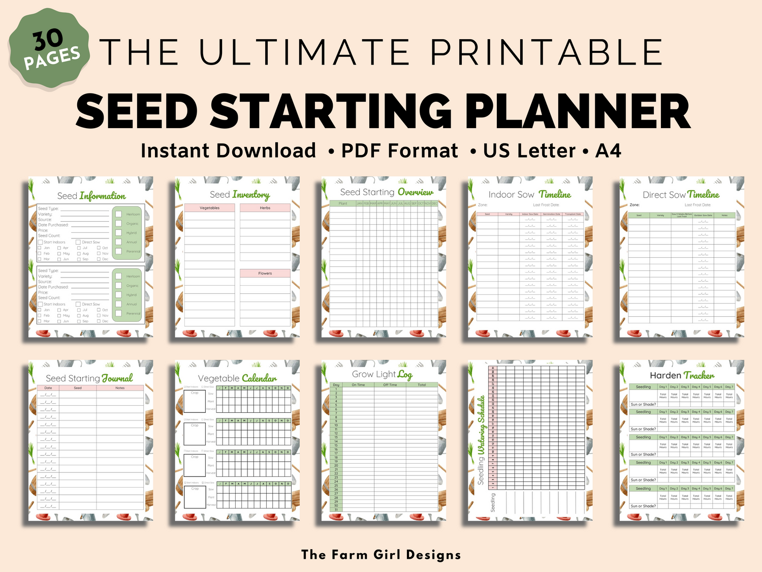 Seed Starting Garden Planner