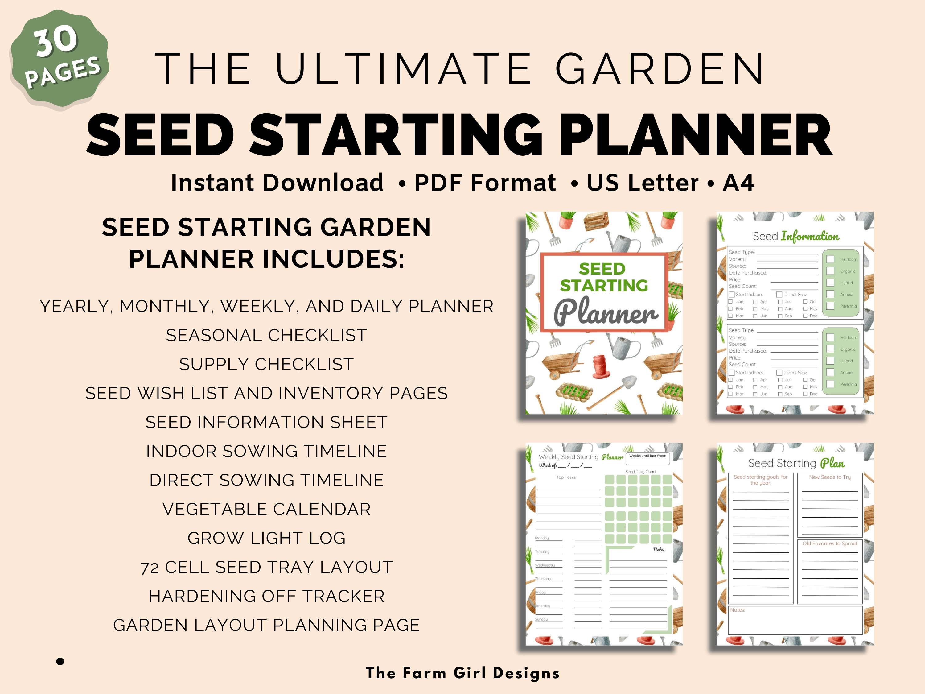 Seed Starting Garden Planner