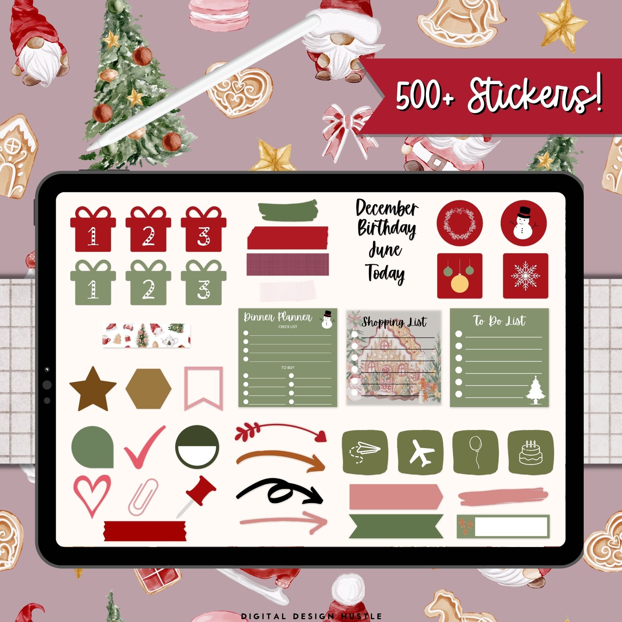 Digital Advent Calendar With Stickers &amp; Free Christmas Printables