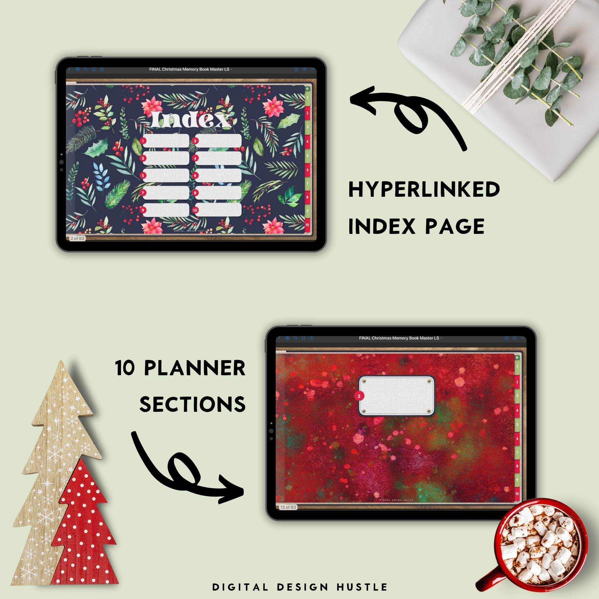 Christmas Digital Memory Book With Digital Stickers