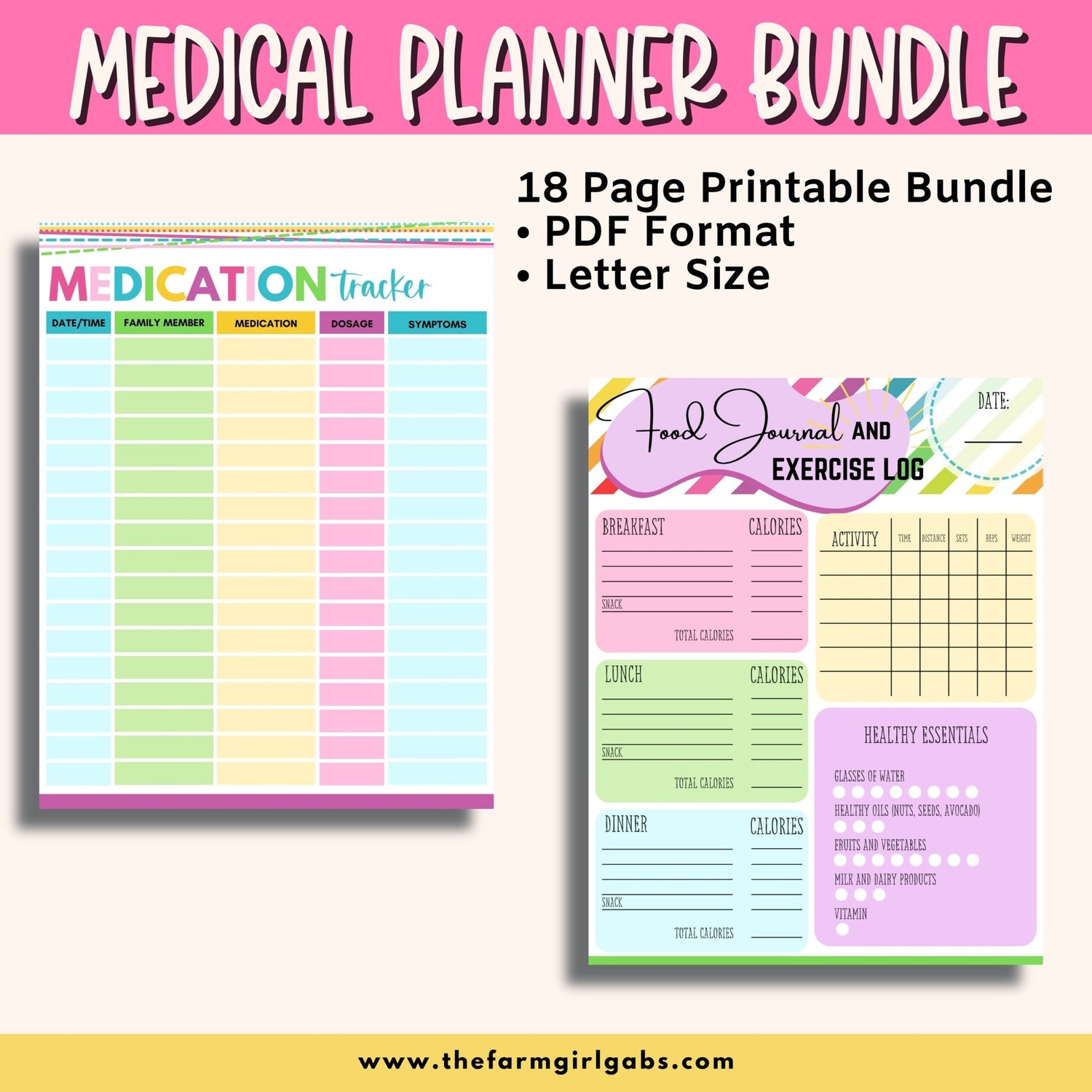 This letter-size binder will help you keep your family medical information in one place. This family medical planner will help you stay organized.