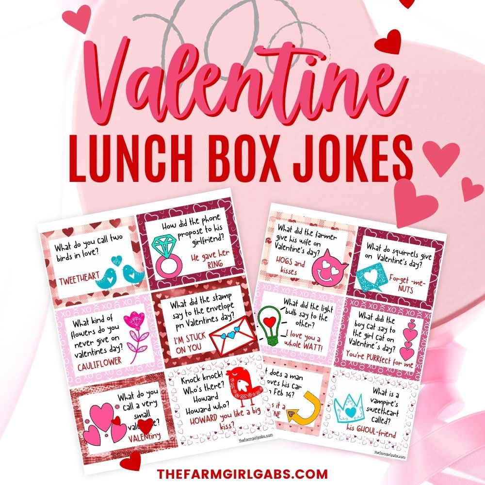 Surprise your kids with these fun printable lunchbox notes for Valentine&